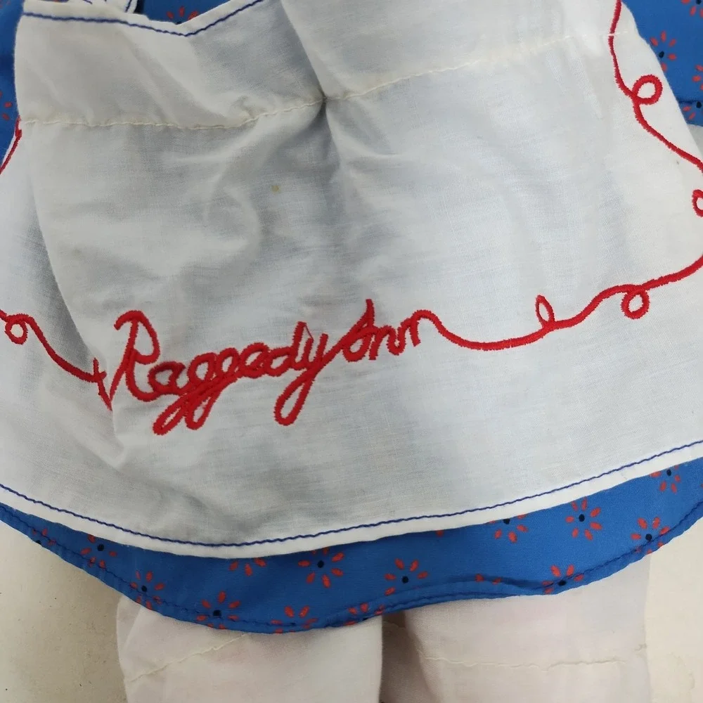 Raggedy Ann Russ Applesauce Brand 16 Inch Plush Stuffed Doll‎ Yarn Hair